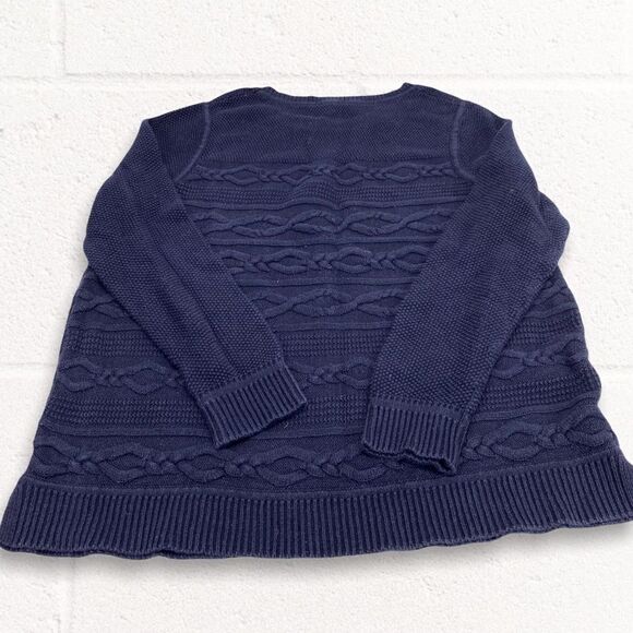 Talbots Navy Blue Textured Sweater size 1X - Picture 2 of 5